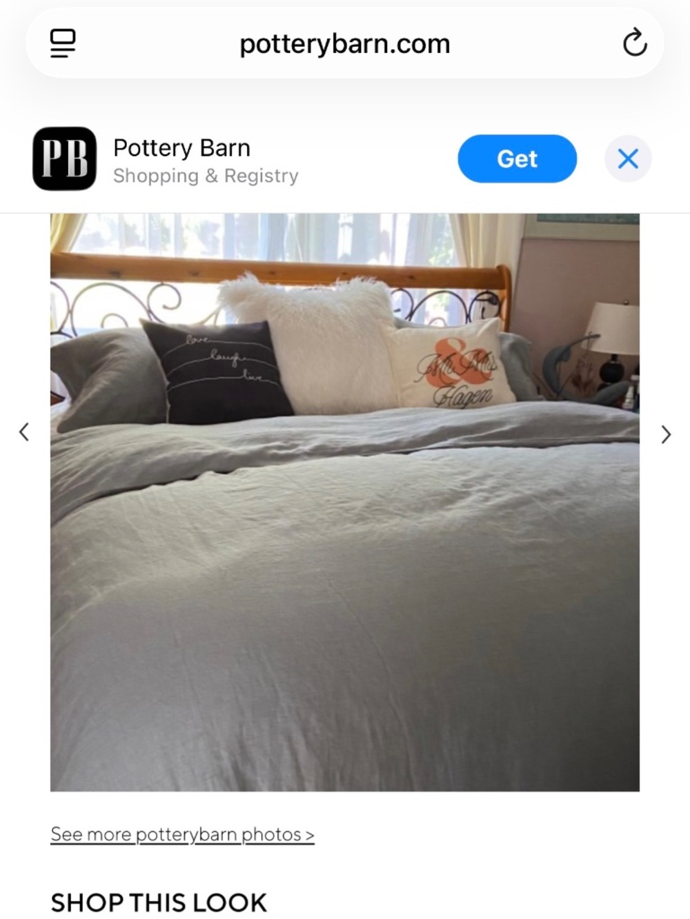 Pottery Barn Belgian Flax Linen Duvet Cover King/Cal. King - Picture 4 of 9